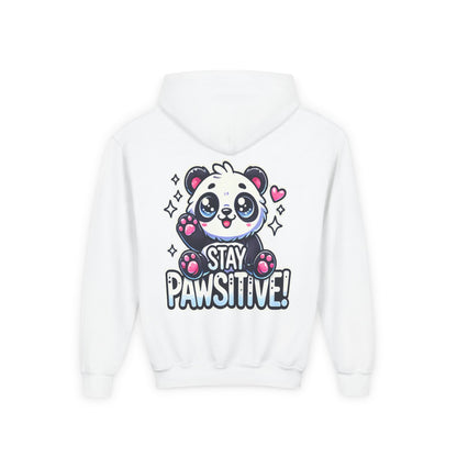 Pawsitive | Youth Heavy Blend Hooded Sweatshirt