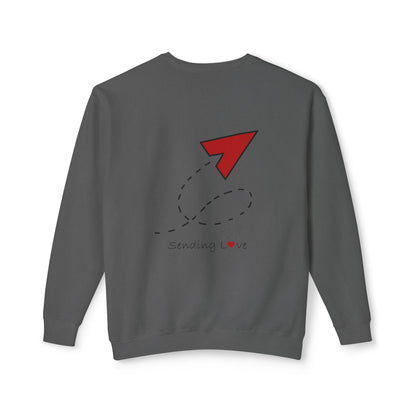 Sending Love | Unisex Lightweight Crewneck Sweatshirt