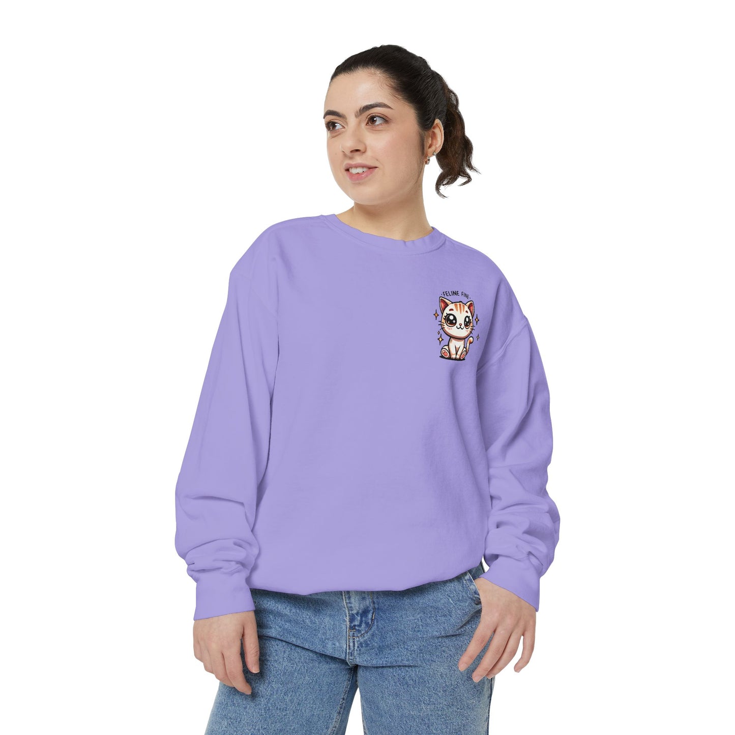 Feline Fine | Unisex Garment-Dyed Sweatshirt