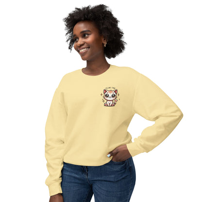 Feline Fine | Unisex Lightweight Crewneck Sweatshirt
