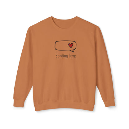 Sending Love_Unisex Lightweight Crewneck Sweatshirt