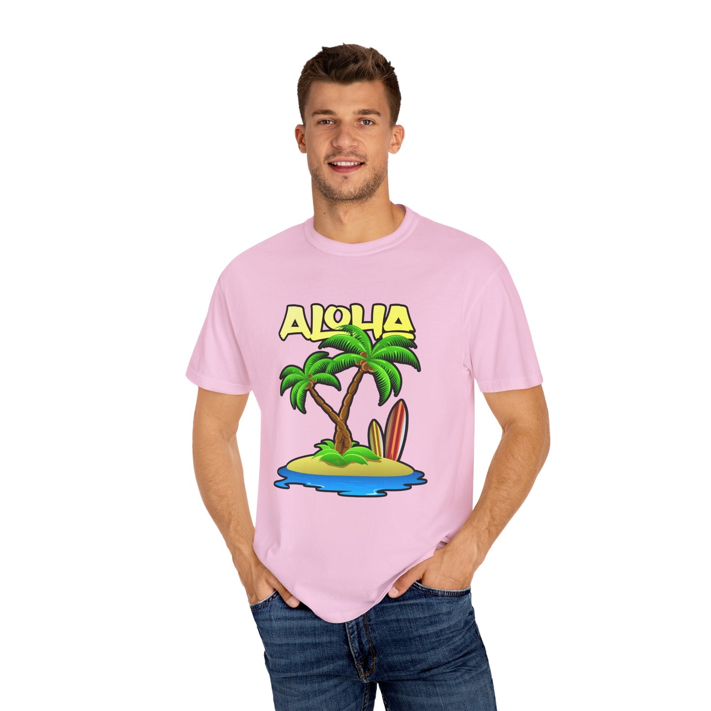 ALOHA | Unisex Garment-Dyed T-shirt