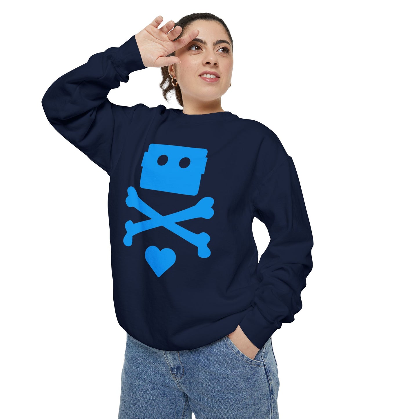 Zima Blue | Garment-Dyed Sweatshirt