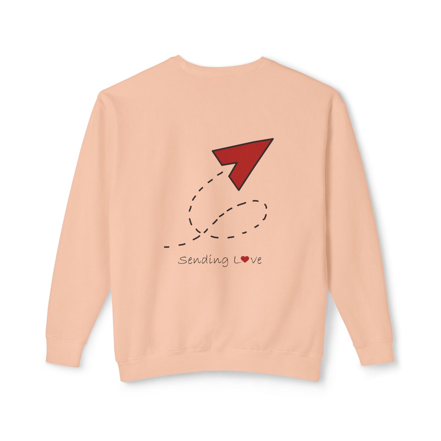 Sending Love | Unisex Lightweight Crewneck Sweatshirt
