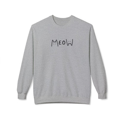 Meow_Unisex Midweight Softstyle Fleece Crewneck Sweatshirt
