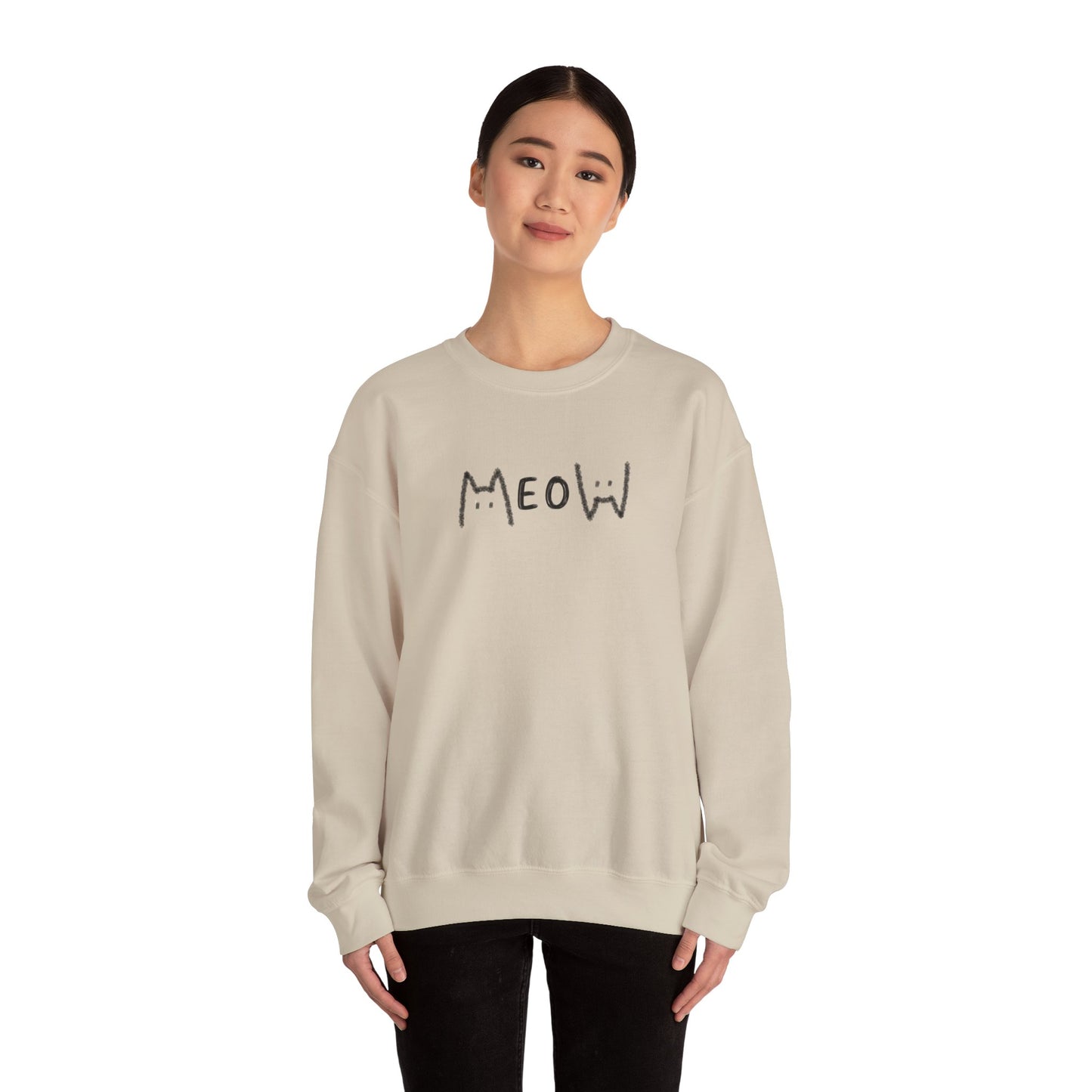 Meow_Unisex Heavy Blend™ Crewneck Sweatshirt
