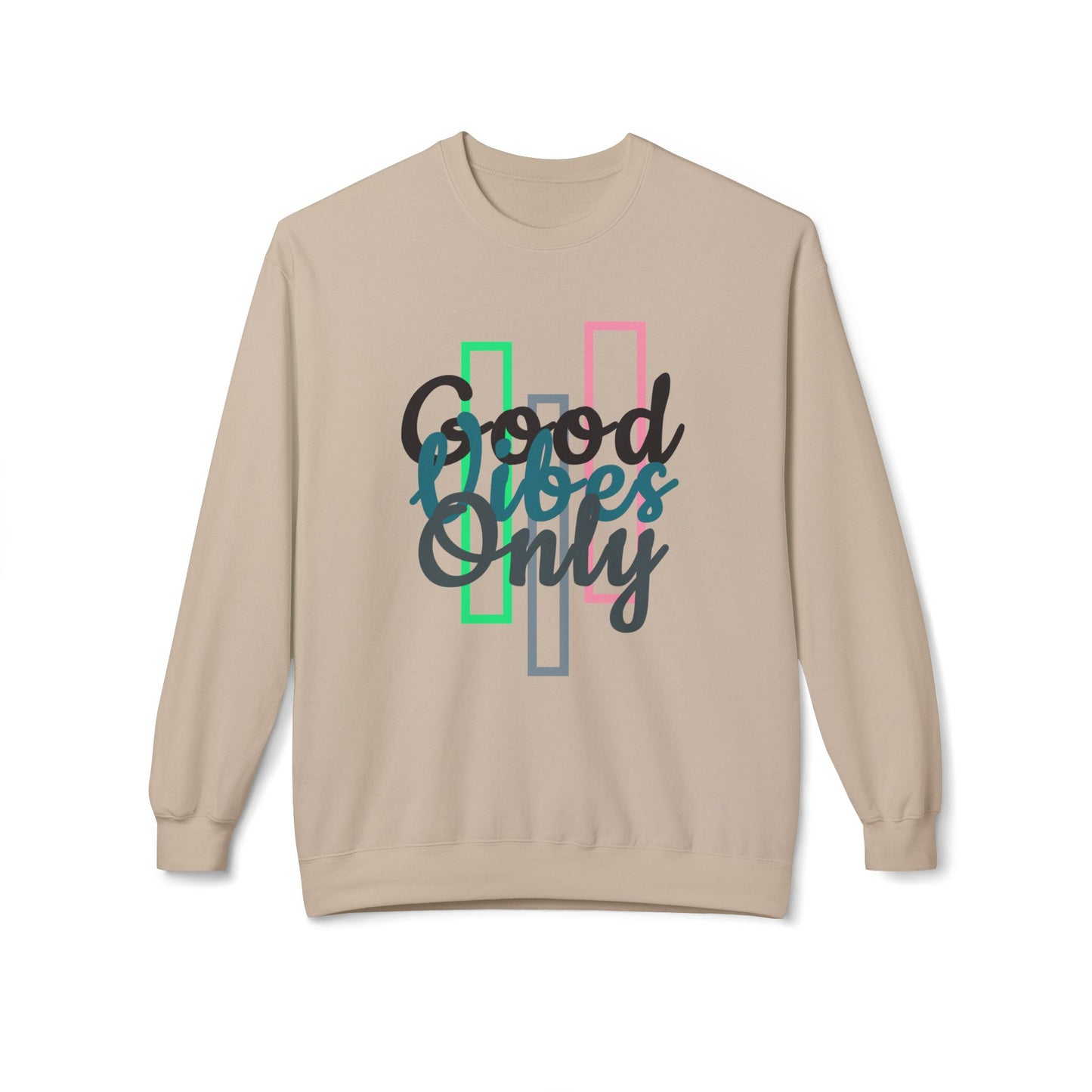 Good Vibes Only | Unisex Midweight Softstyle Fleece Crewneck Sweatshirt