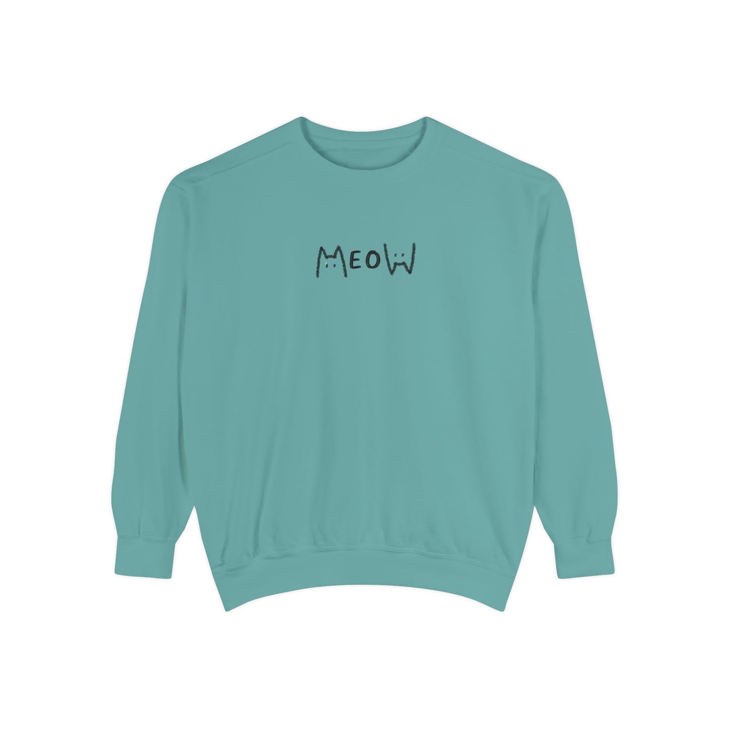 Meow_Unisex Garment-Dyed Sweatshirt