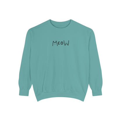 Meow_Unisex Garment-Dyed Sweatshirt