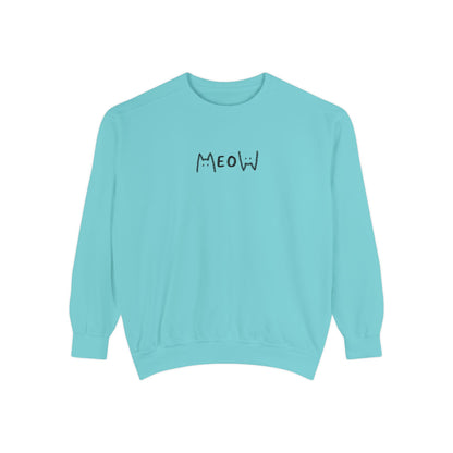 Meow_Unisex Garment-Dyed Sweatshirt