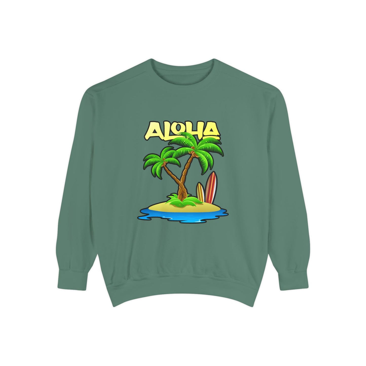 ALOHA | Unisex Garment-Dyed Sweatshirt