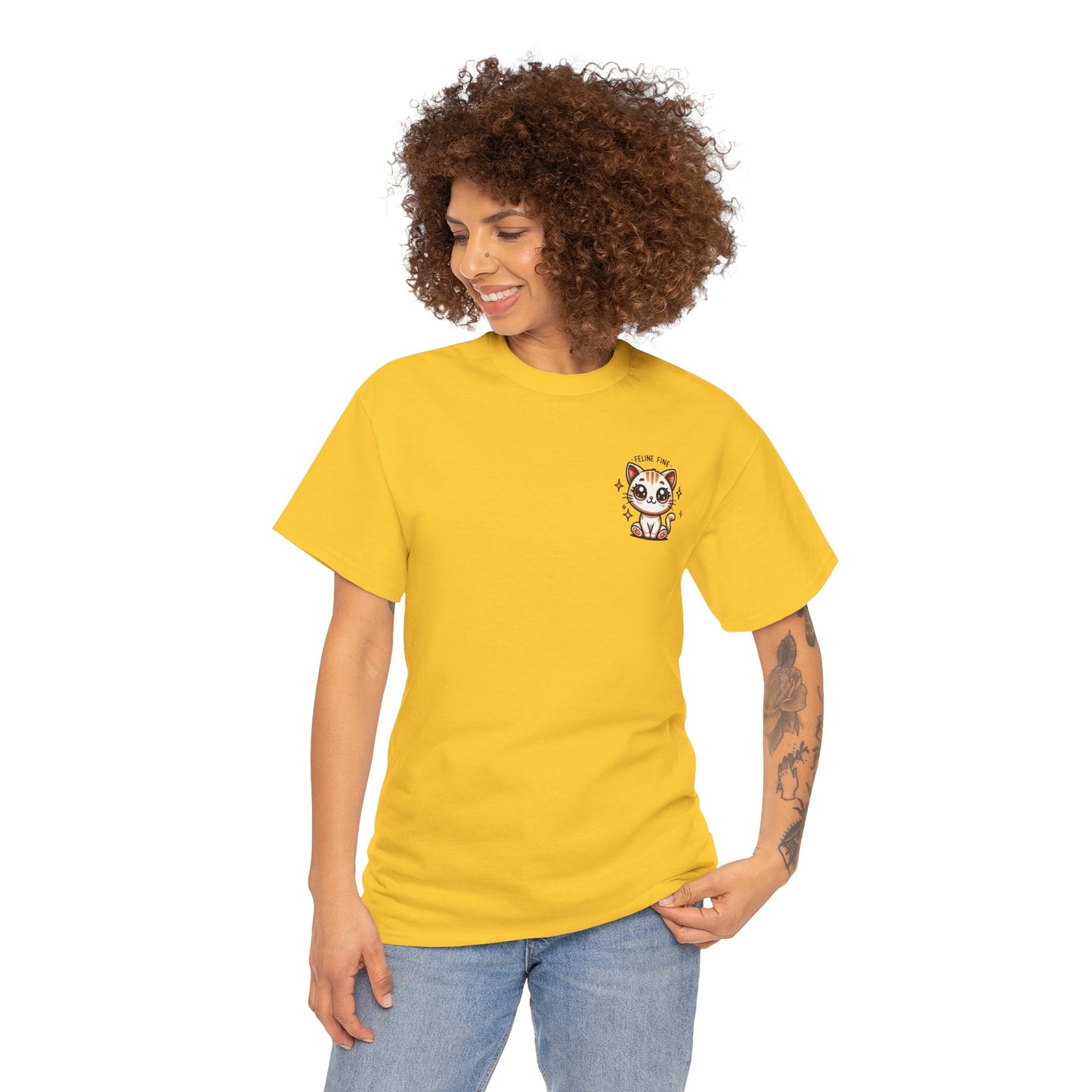 Feline Fine | Unisex Heavy Cotton Tee