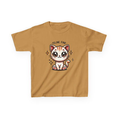 Feline Fine | Kids Heavy Cotton™ Tee