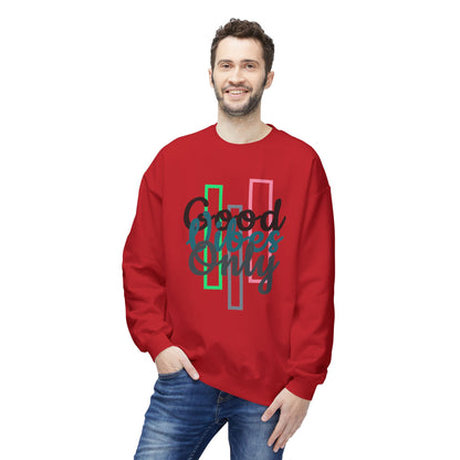 Good Vibes Only | Unisex Midweight Softstyle Fleece Crewneck Sweatshirt