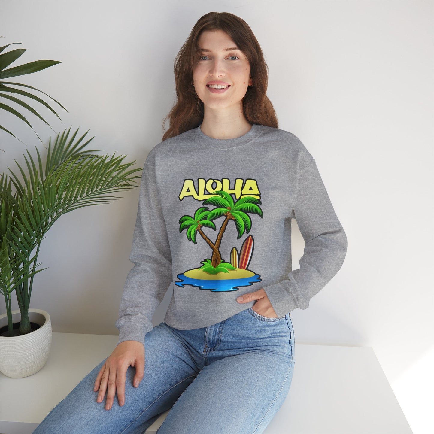 ALOHA | Unisex Heavy Blend™ Crewneck Sweatshirt