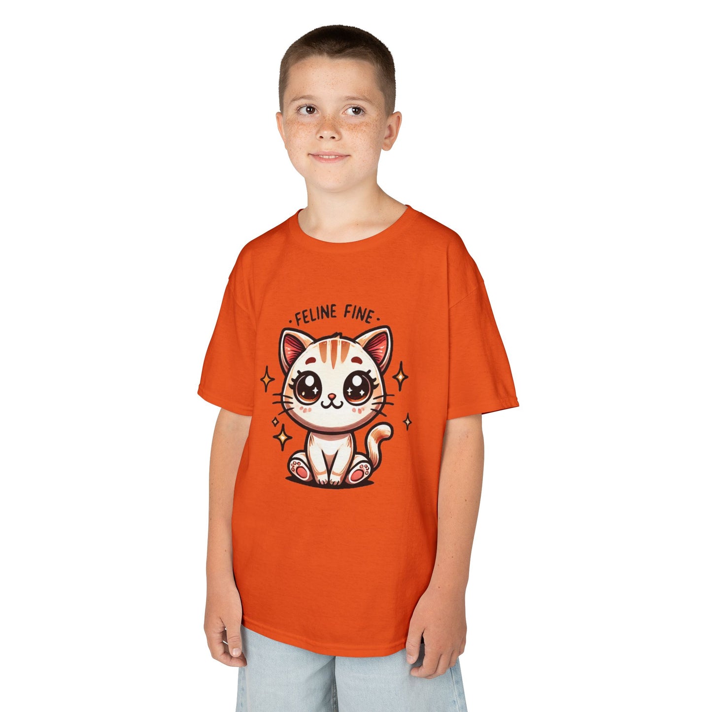 Feline Fine | Kids Heavy Cotton™ Tee