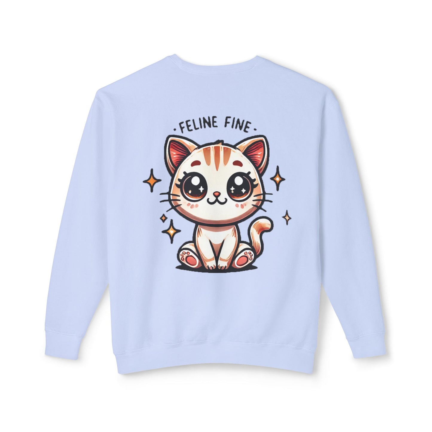 Feline Fine | Unisex Lightweight Crewneck Sweatshirt