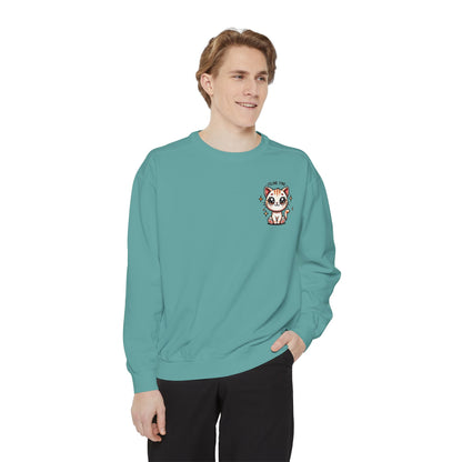 Feline Fine | Unisex Garment-Dyed Sweatshirt