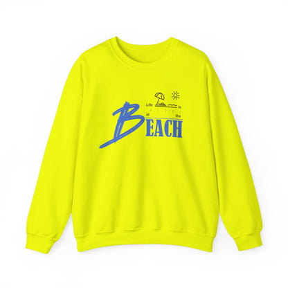 Life is Better at the Beach | Unisex Heavy Blend™ Crewneck Sweatshirt