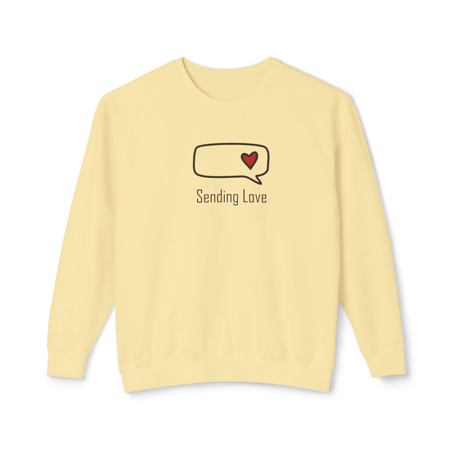 Sending Love_Unisex Lightweight Crewneck Sweatshirt