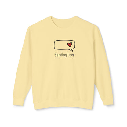 Sending Love_Unisex Lightweight Crewneck Sweatshirt