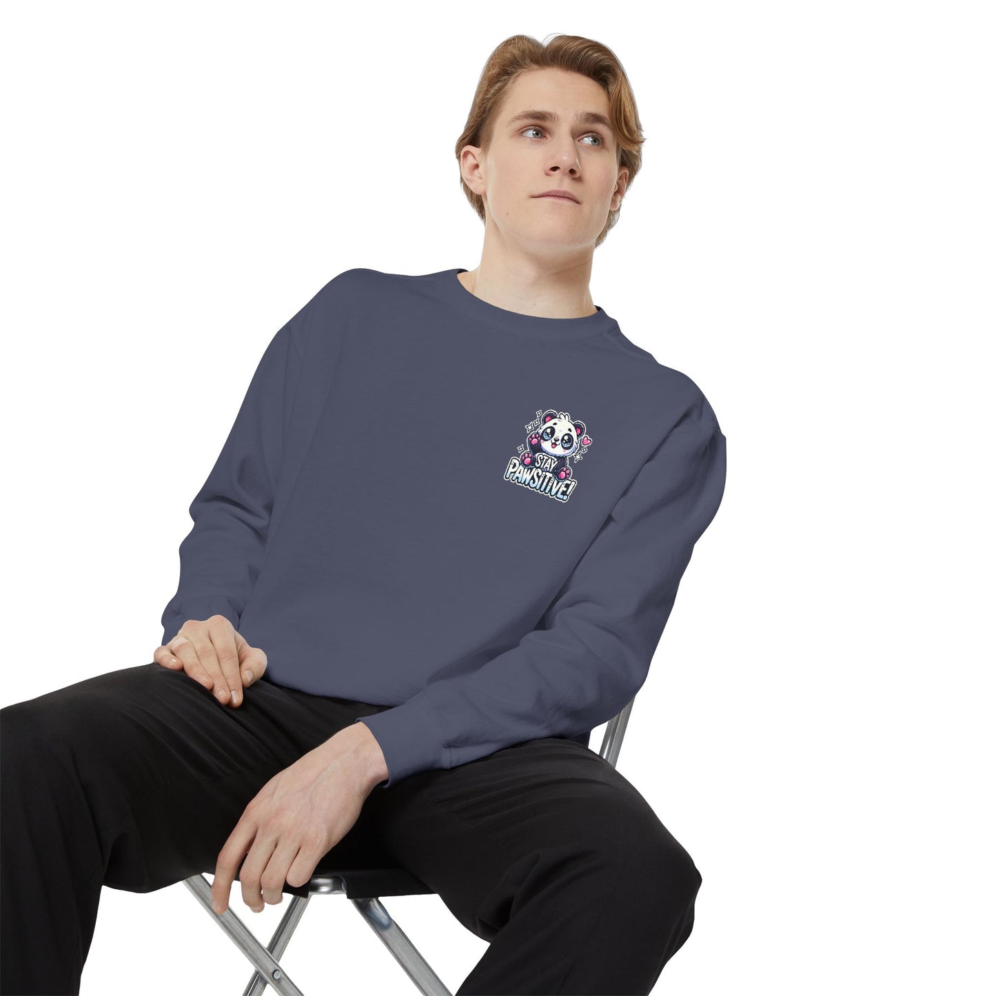 Pawsitive | Unisex Garment-Dyed Sweatshirt