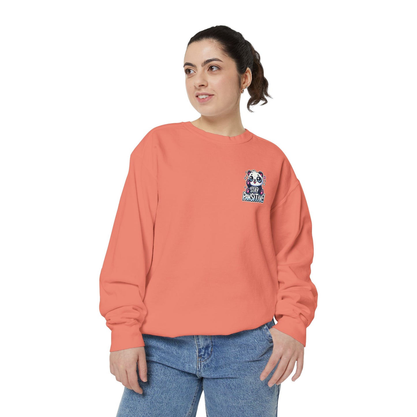 Pawsitive | Unisex Garment-Dyed Sweatshirt