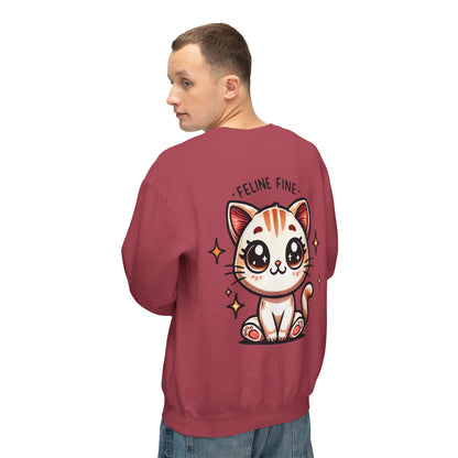 Feline Fine | Unisex Lightweight Crewneck Sweatshirt
