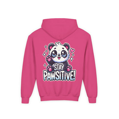 Pawsitive | Youth Heavy Blend Hooded Sweatshirt