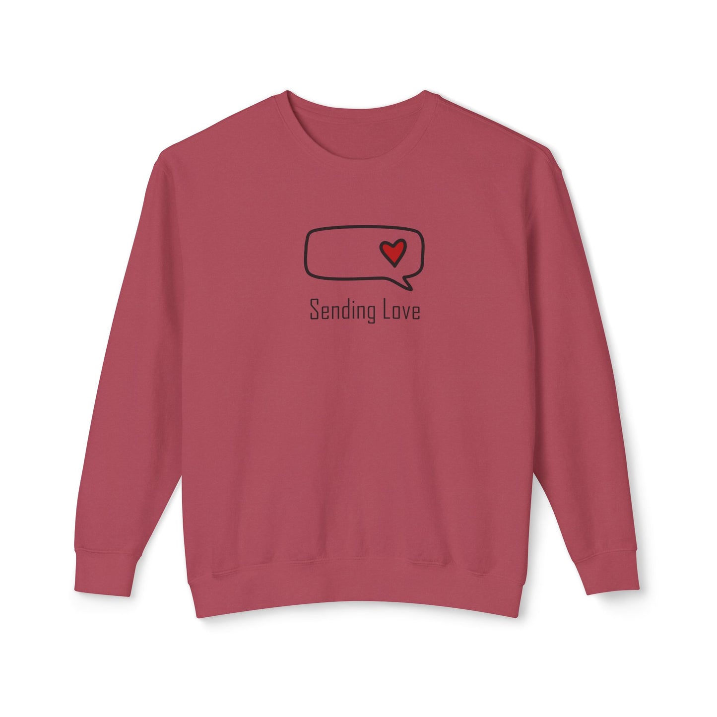Sending Love_Unisex Lightweight Crewneck Sweatshirt