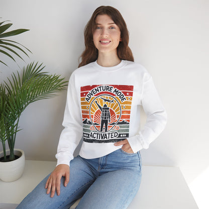 Adventure Mode Activated | Unisex Heavy Blend™ Crewneck Sweatshirt