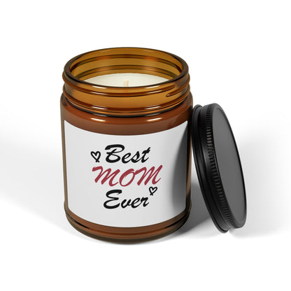 Best Mom Ever | Scented Soy Candle (Multi-Size, Amber Jar)