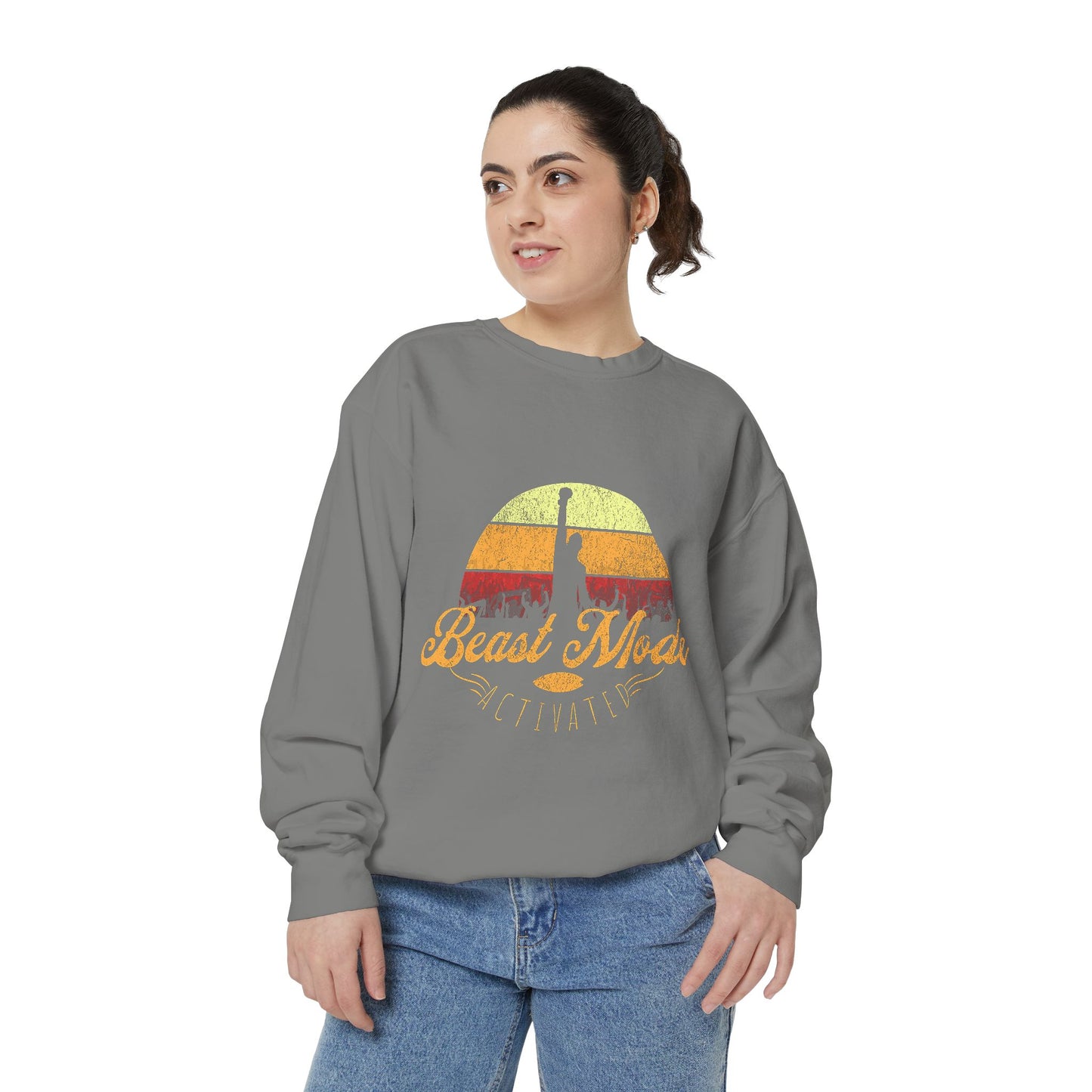 Beast Mode Activated | Unisex Garment-Dyed Sweatshirt