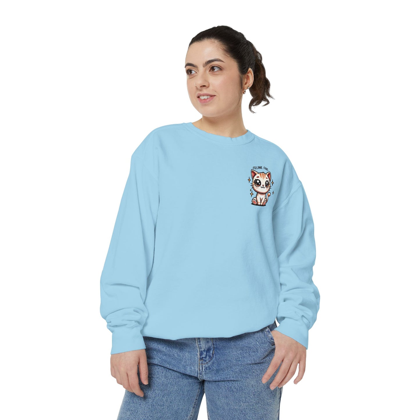 Feline Fine | Unisex Garment-Dyed Sweatshirt