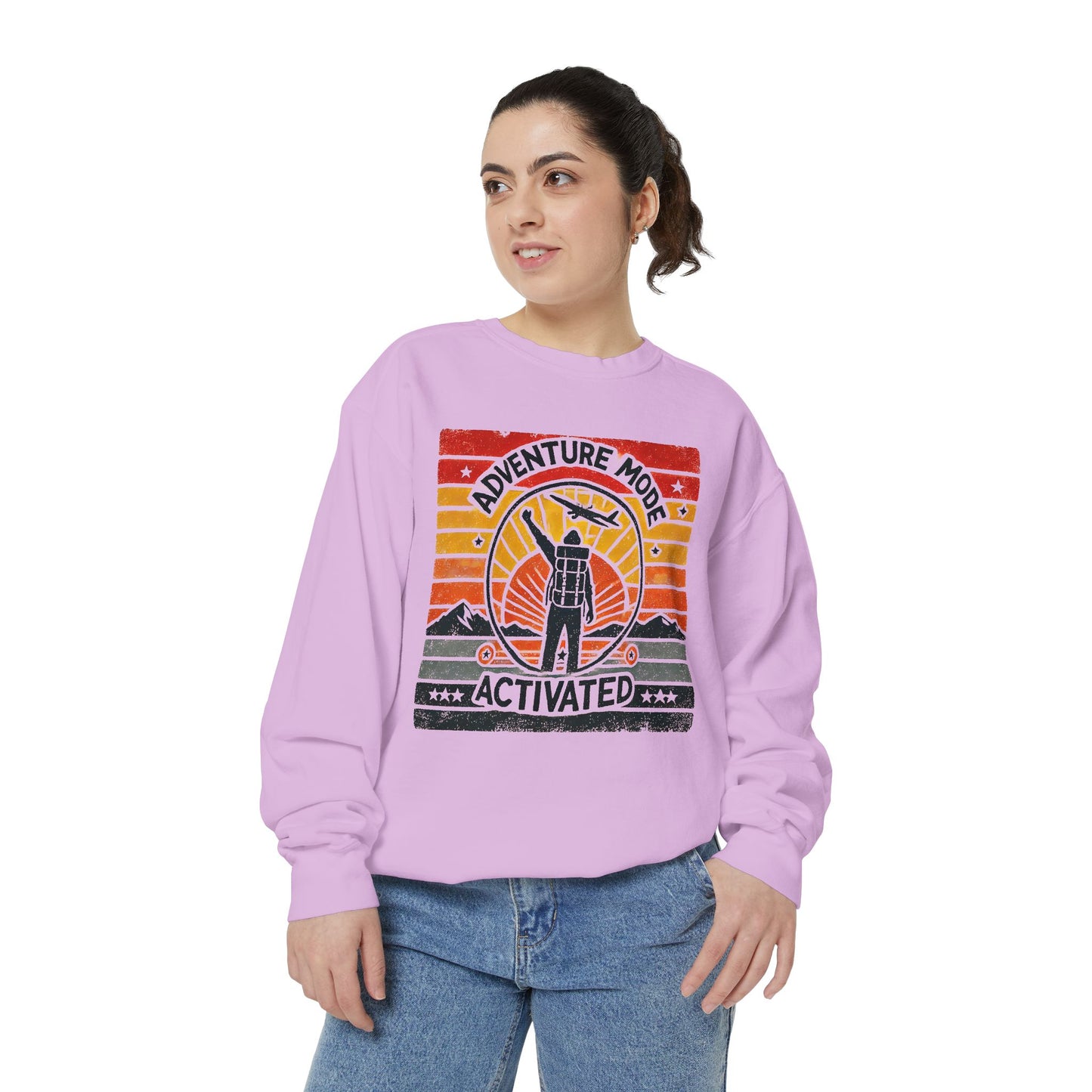 Adventure Mode Activated | Unisex Garment-Dyed Sweatshirt