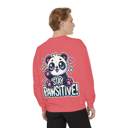 Pawsitive | Unisex Garment-Dyed Sweatshirt