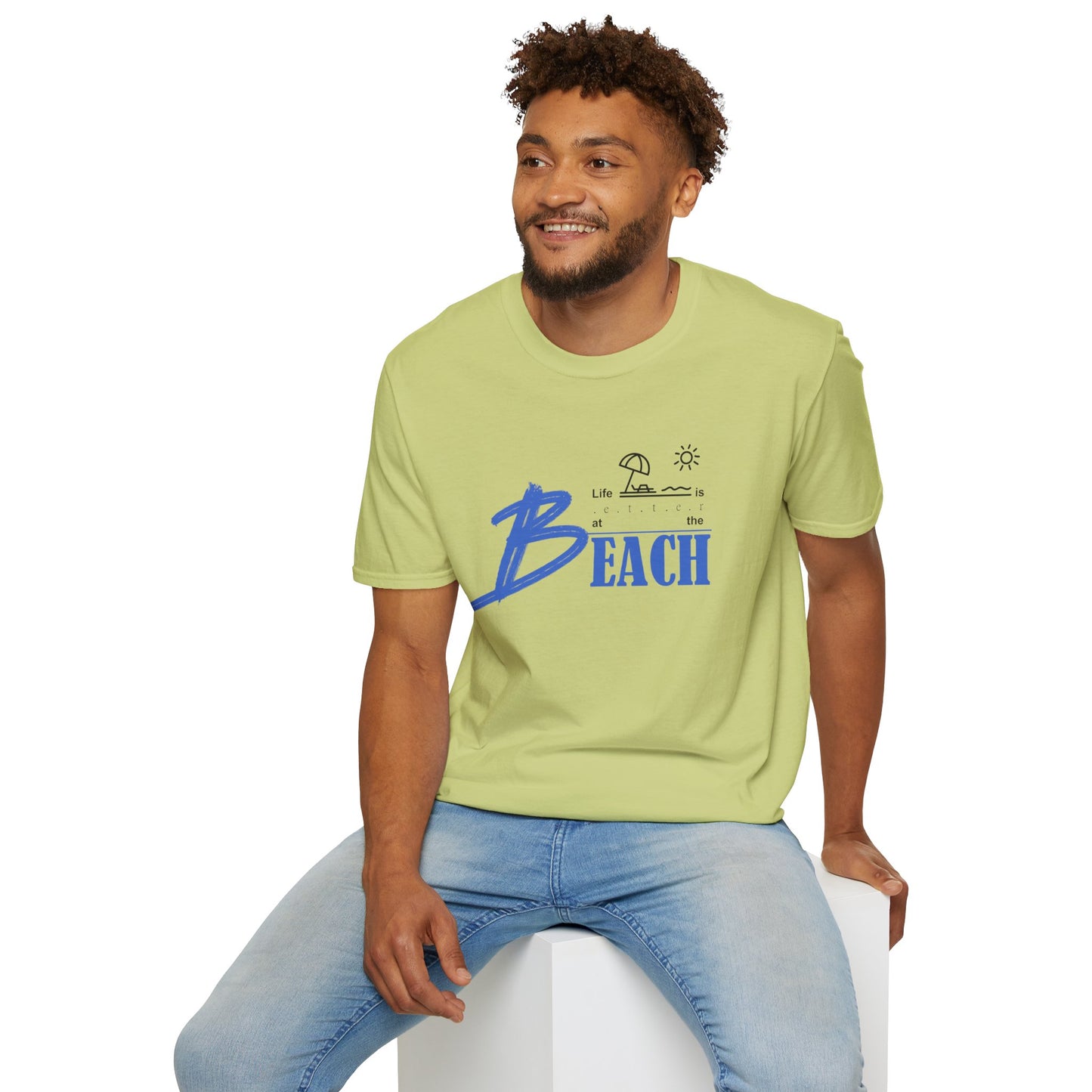Life is Better at the Beach | Unisex Softstyle T-Shirt