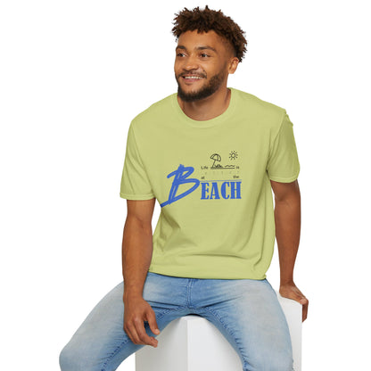 Life is Better at the Beach | Unisex Softstyle T-Shirt