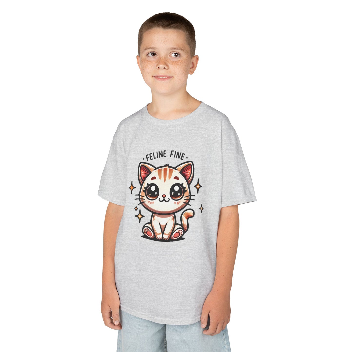 Feline Fine | Kids Heavy Cotton™ Tee