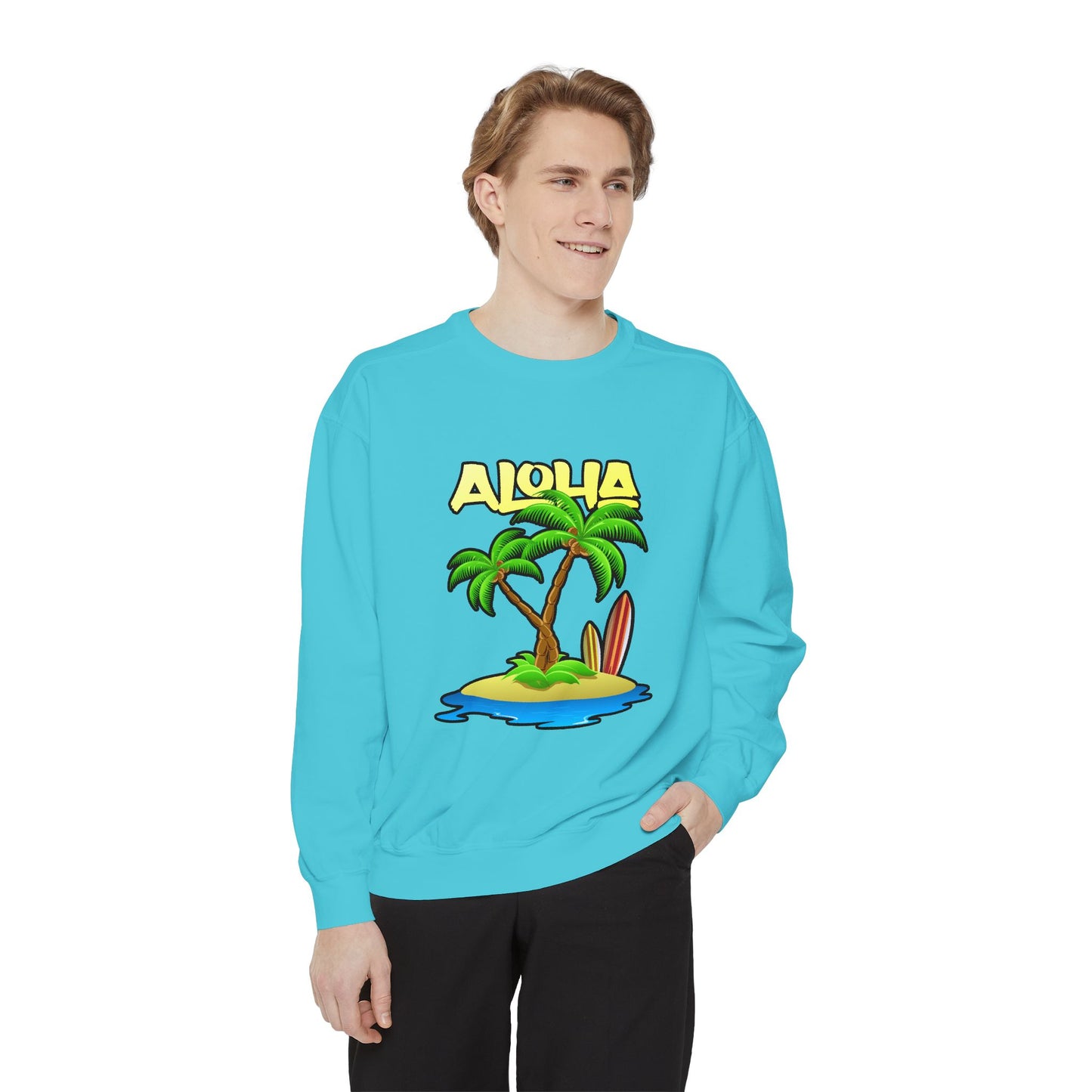 ALOHA | Unisex Garment-Dyed Sweatshirt