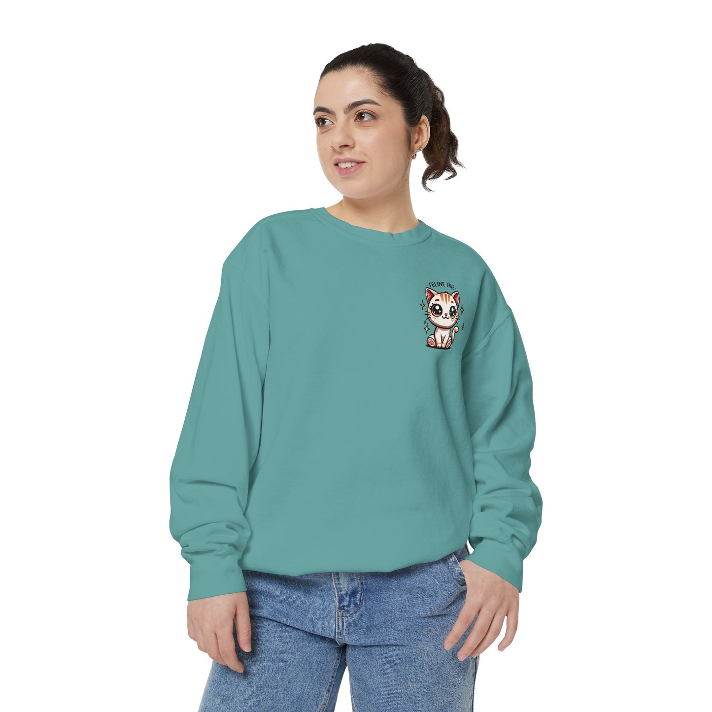 Feline Fine | Unisex Garment-Dyed Sweatshirt