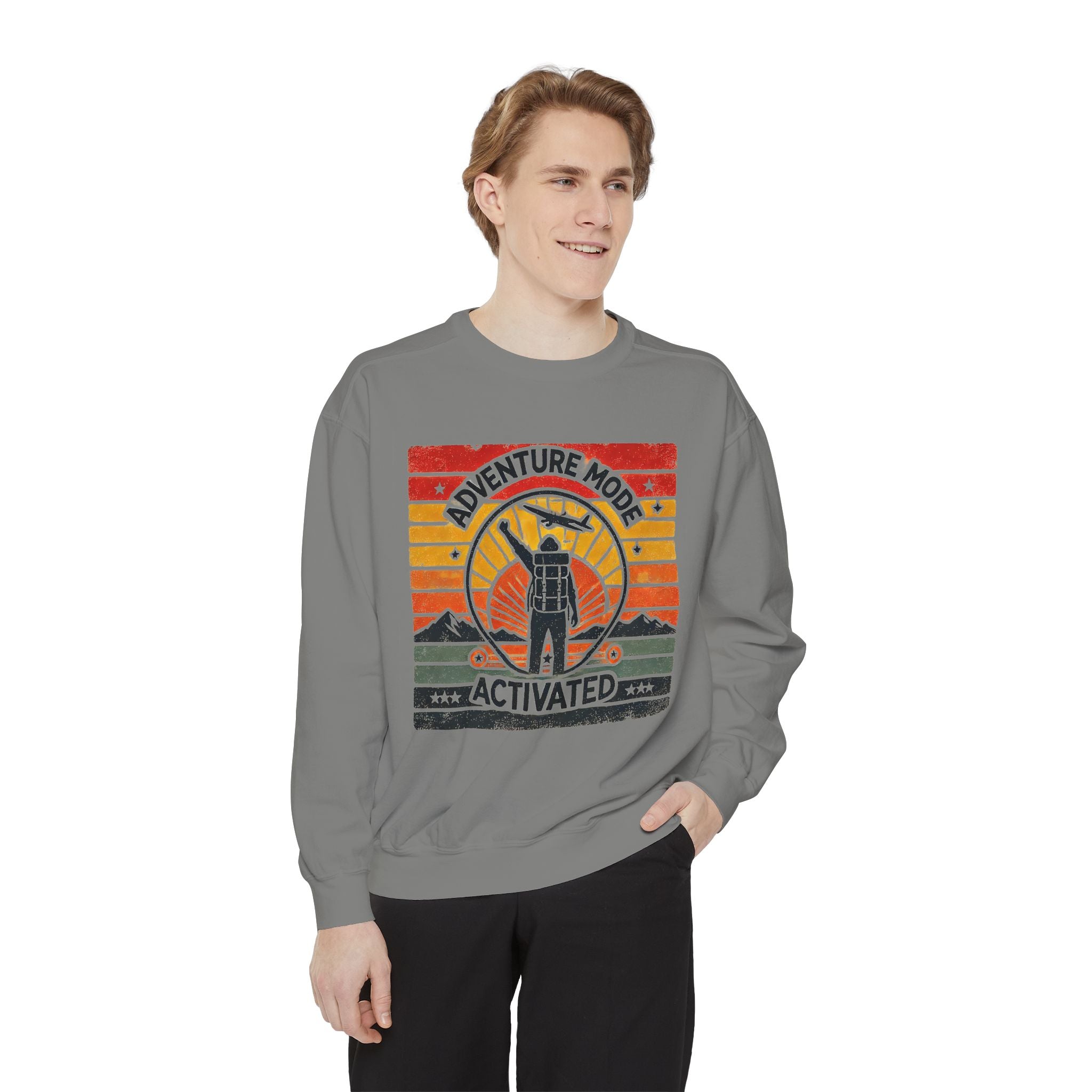 Adventure Mode Activated | Unisex Garment-Dyed Sweatshirt