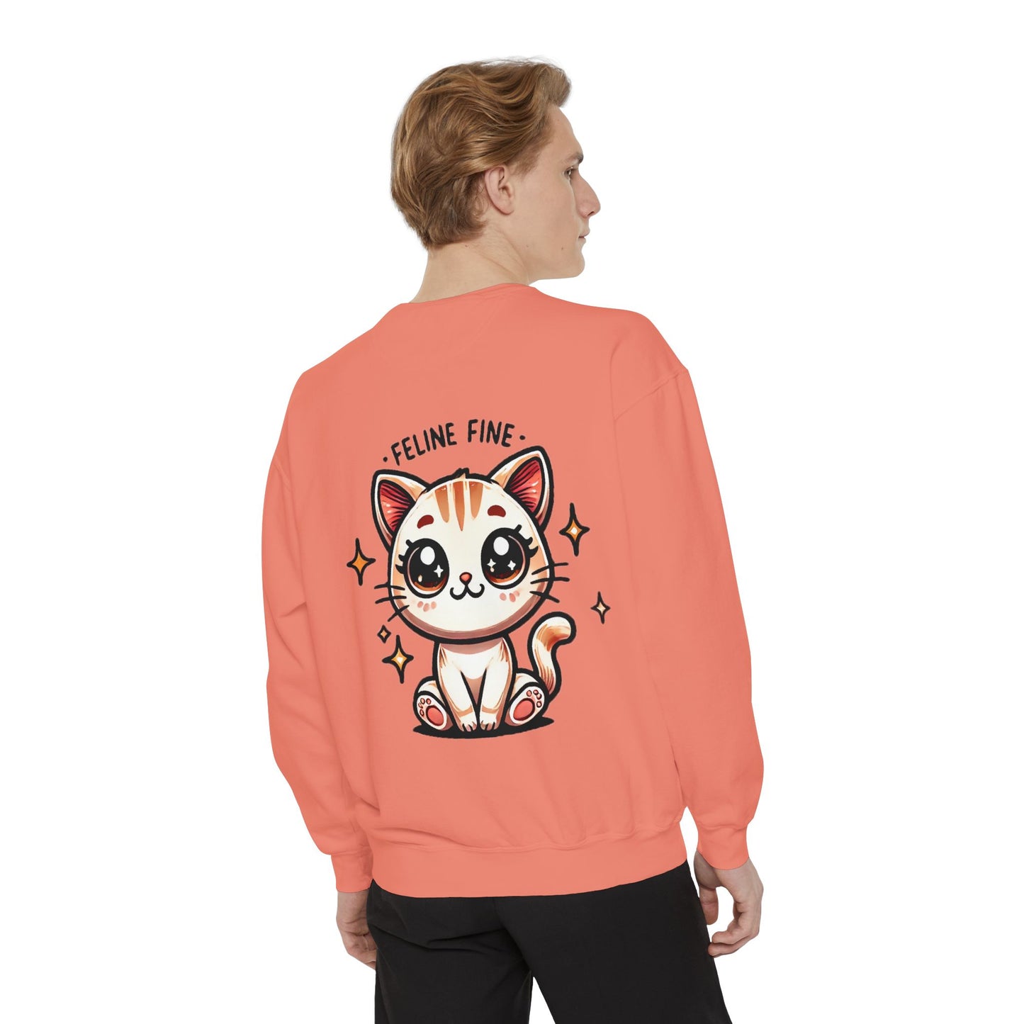 Feline Fine | Unisex Garment-Dyed Sweatshirt