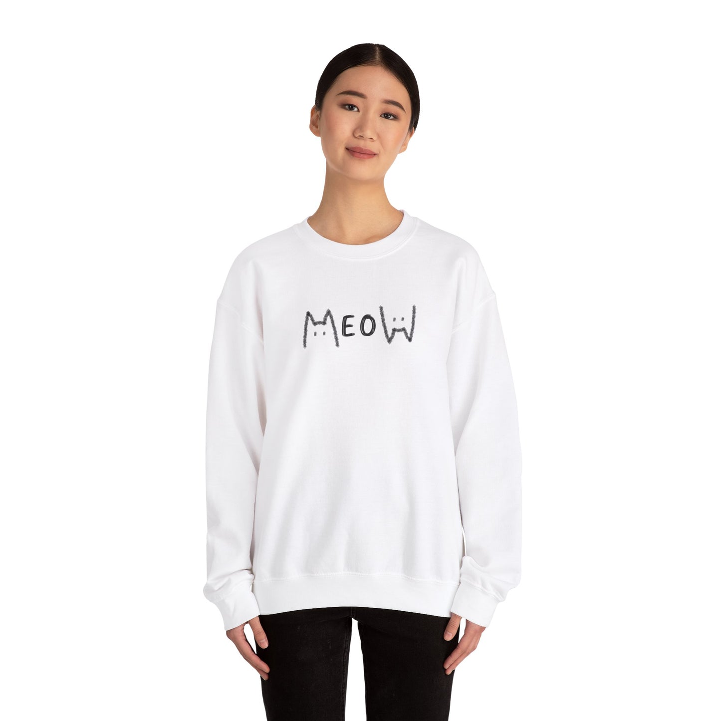 Meow_Unisex Heavy Blend™ Crewneck Sweatshirt