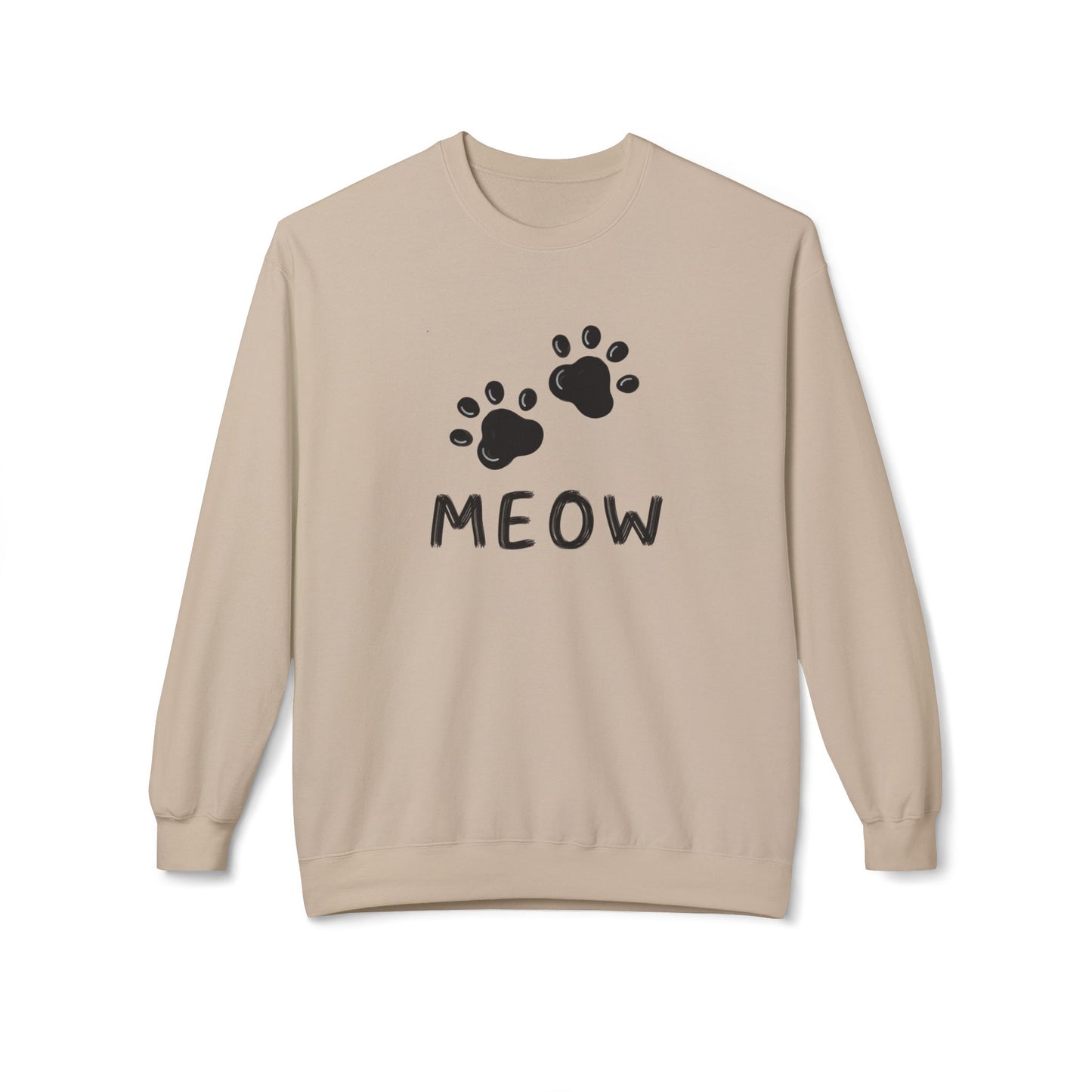 MEOW_Unisex Midweight Softstyle Fleece Crewneck Sweatshirt