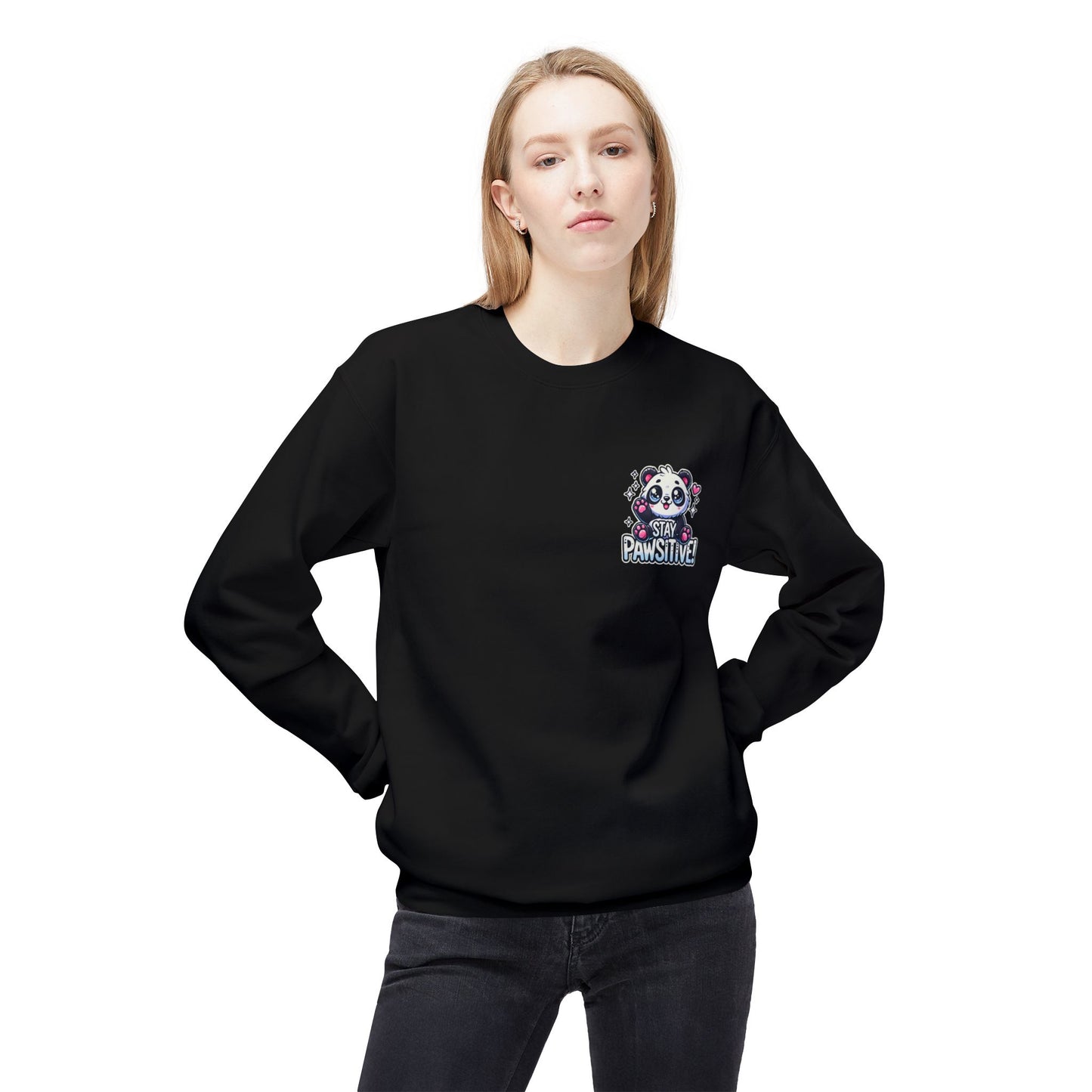 Pawsitive | Unisex Midweight Softstyle Fleece Crewneck Sweatshirt