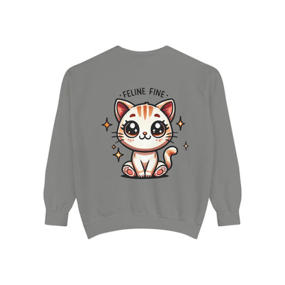 Feline Fine | Unisex Garment-Dyed Sweatshirt