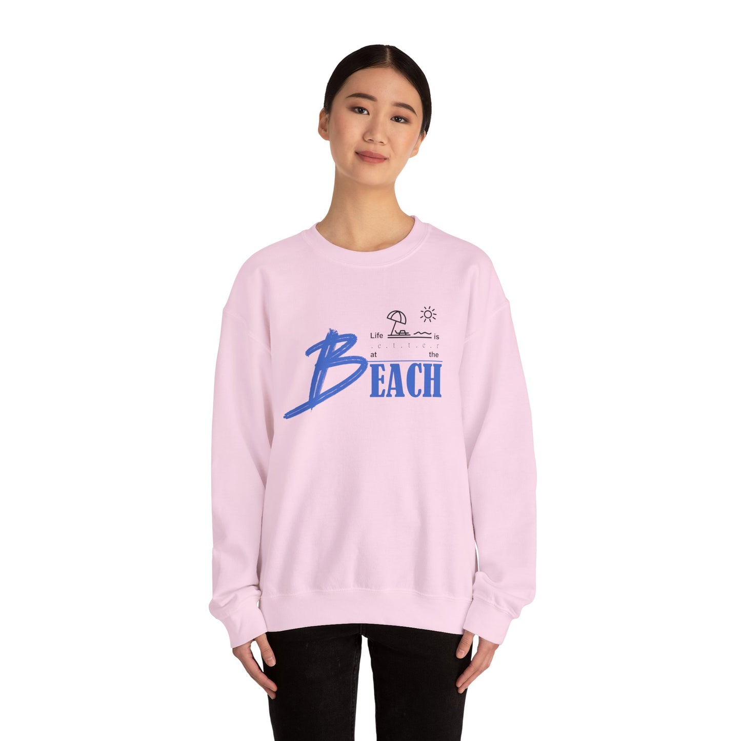 Life is Better at the Beach | Unisex Heavy Blend™ Crewneck Sweatshirt