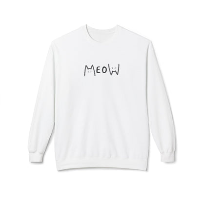 Meow_Unisex Midweight Softstyle Fleece Crewneck Sweatshirt