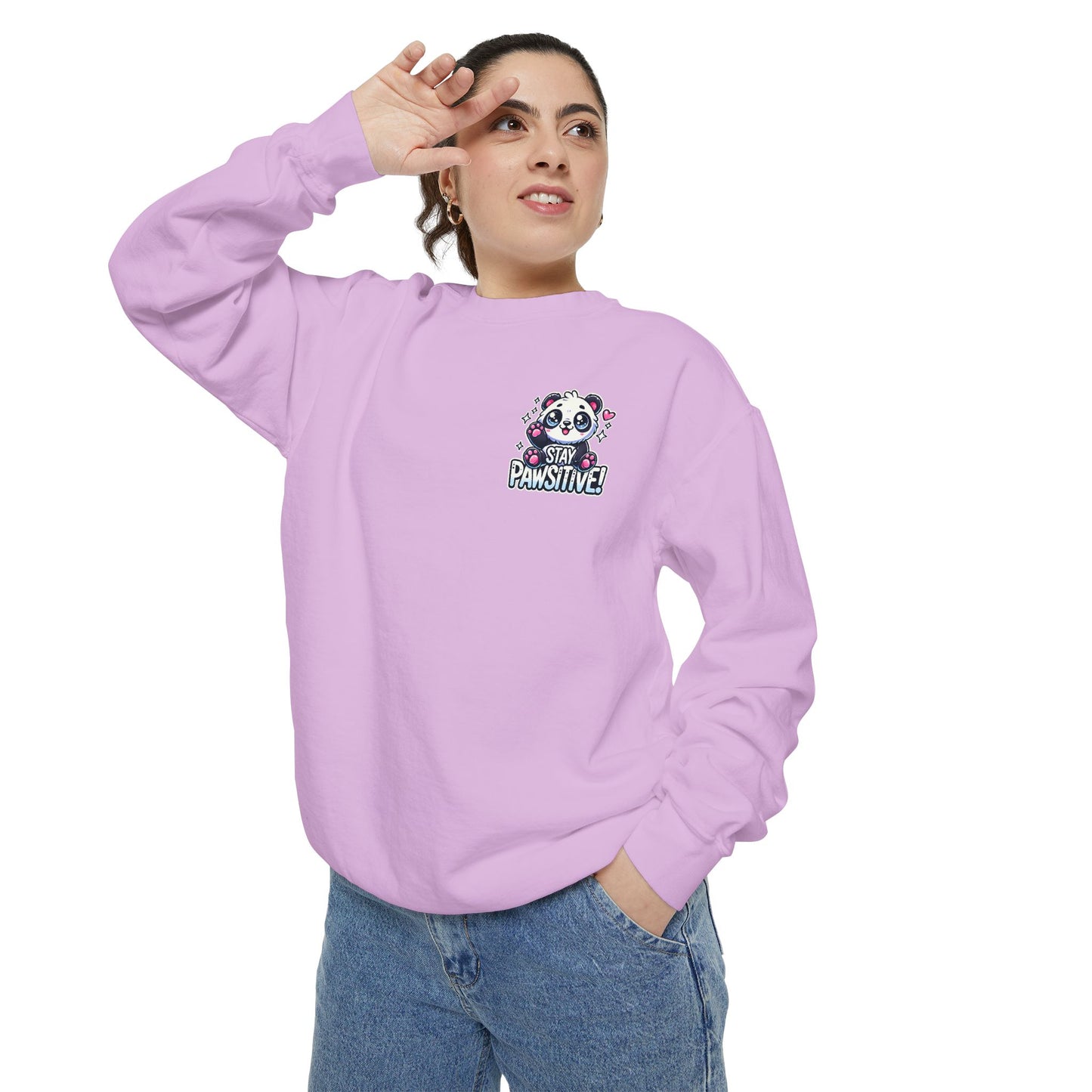 Pawsitive | Unisex Garment-Dyed Sweatshirt